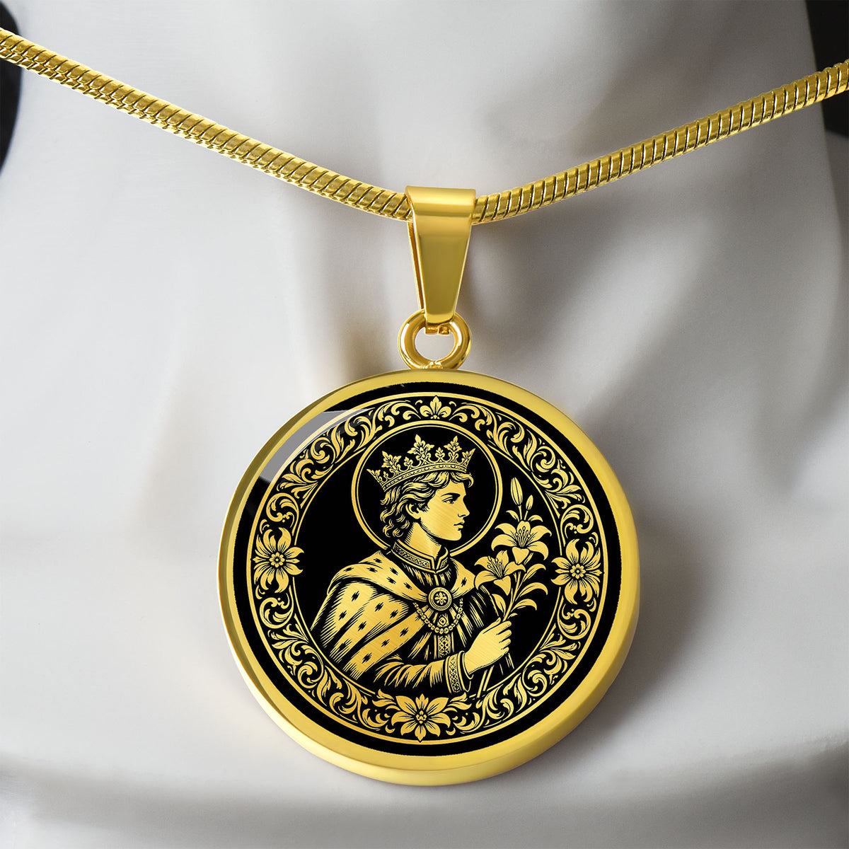 Saint Casimir of Poland Medal Necklace – Patron Saint of Poland, Lithuania & Young People