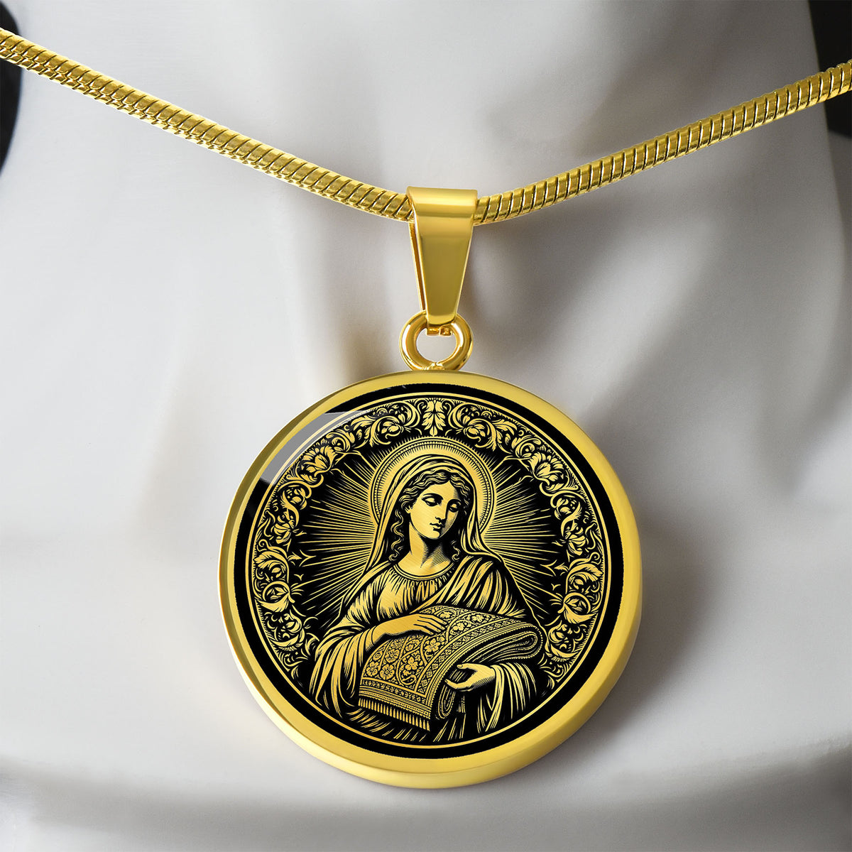 Saint Lydia of Thyatira Medal Necklace – Patron Saint of Businesswomen, Merchants and Entrepreneurs