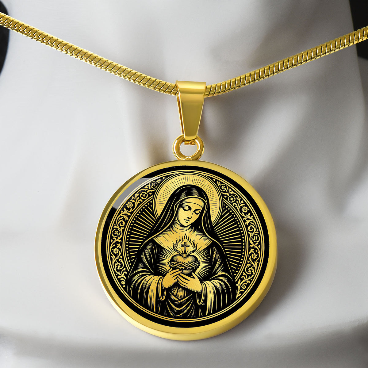Saint Margaret Mary Alacoque Medal Necklace – Visionary of the Sacred Heart