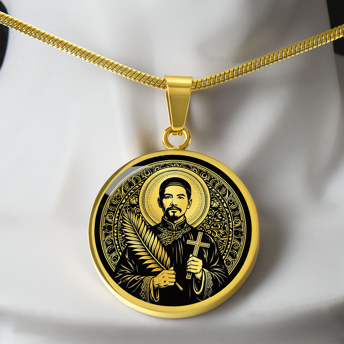Saint Mark Ji Tianxiang Medal Necklace – Patron Saint of Drug Addicts & Recovery