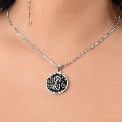 Saint Agnes of Rome Medal Necklace – Patron Saint of Young Women & Purity