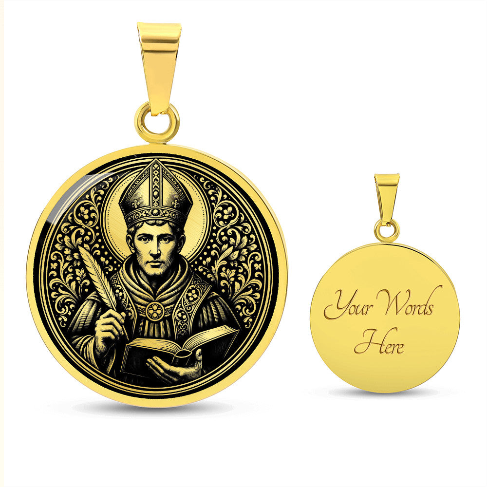 Saint Albert the Great Medal Necklace – Patron Saint of Scientists & Philosophers