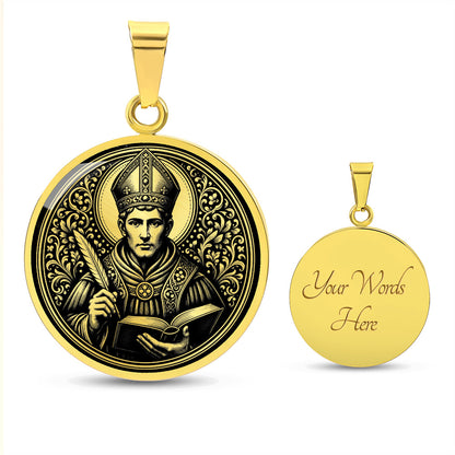 Saint Albert the Great Medal Necklace – Patron Saint of Scientists & Philosophers
