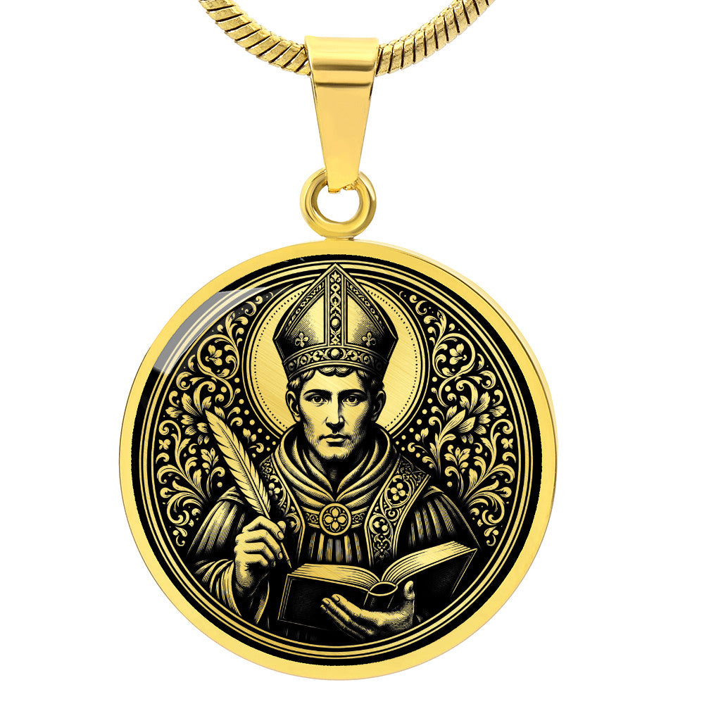 Saint Albert the Great Medal Necklace – Patron Saint of Scientists & Philosophers