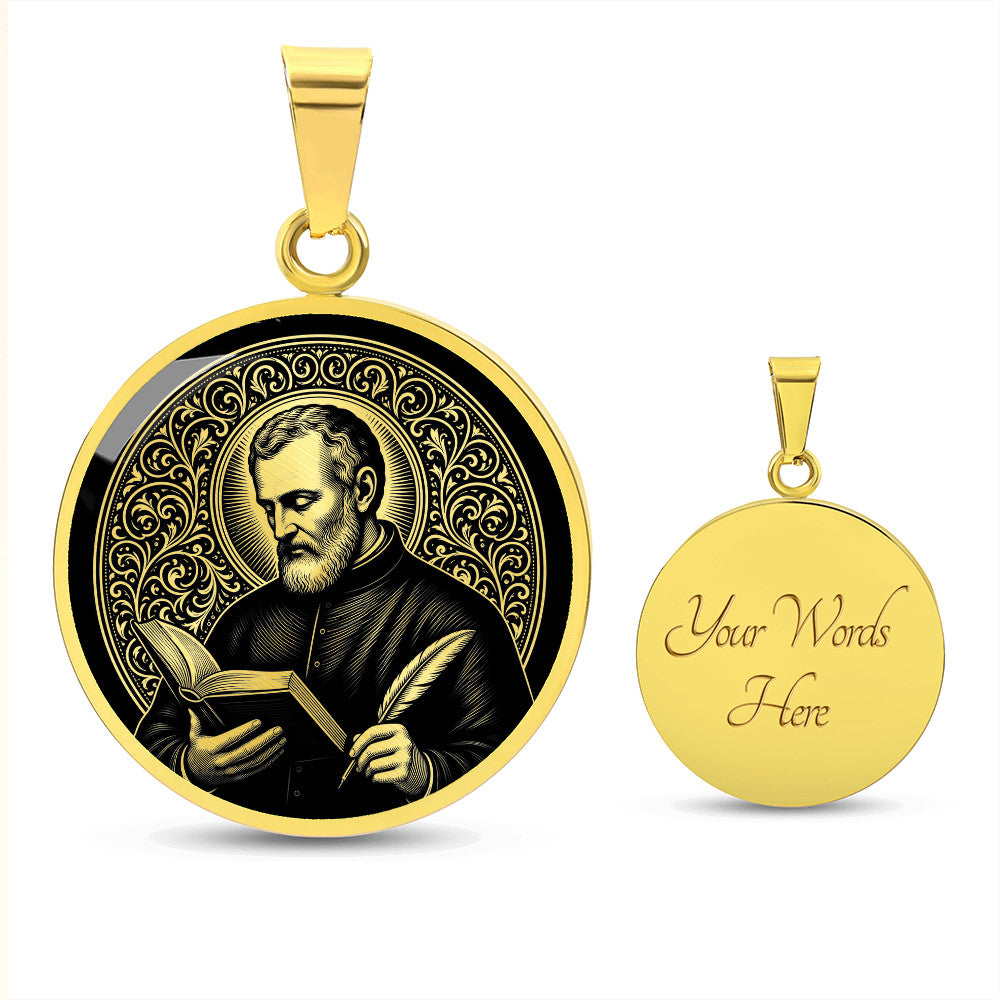 Saint Alphonsus Liguori Medal Necklace – Patron Saint of Confessors and Writers