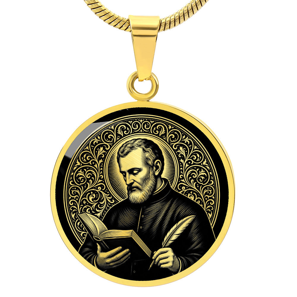 Saint Alphonsus Liguori Medal Necklace – Patron Saint of Confessors and Writers