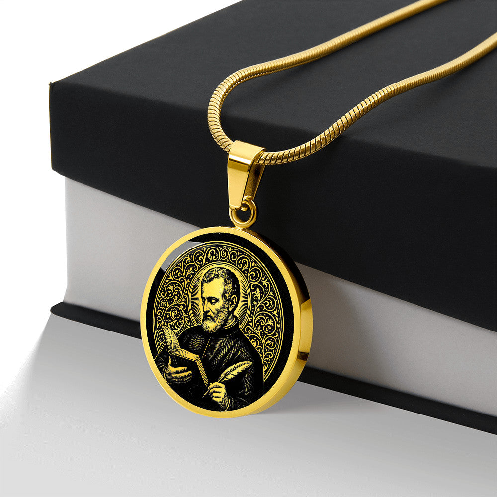 Saint Alphonsus Liguori Medal Necklace – Patron Saint of Confessors and Writers