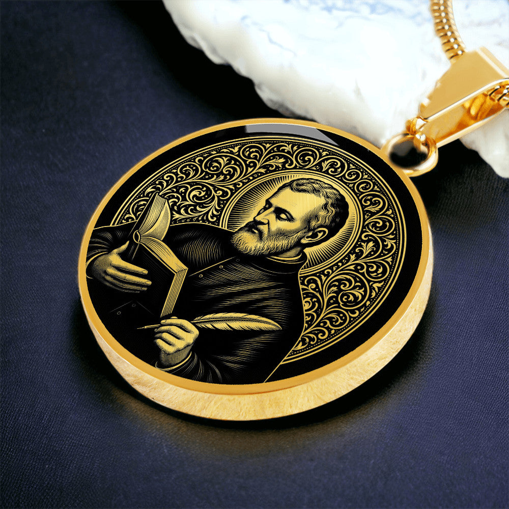 Saint Alphonsus Liguori Medal Necklace – Patron Saint of Confessors and Writers