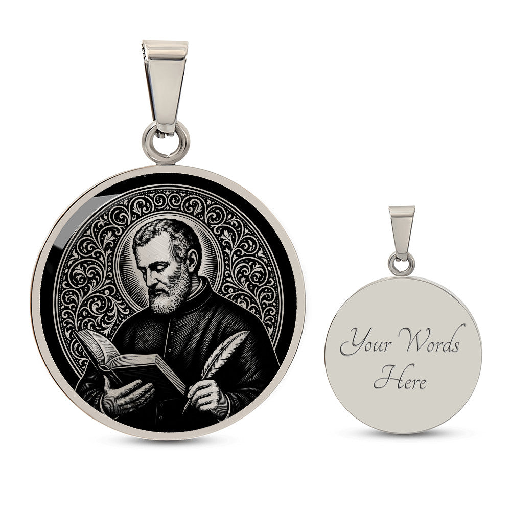 Saint Alphonsus Liguori Medal Necklace – Patron Saint of Confessors and Writers