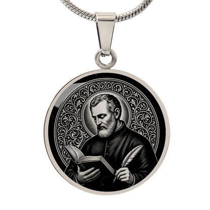 Saint Alphonsus Liguori Medal Necklace – Patron Saint of Confessors and Writers