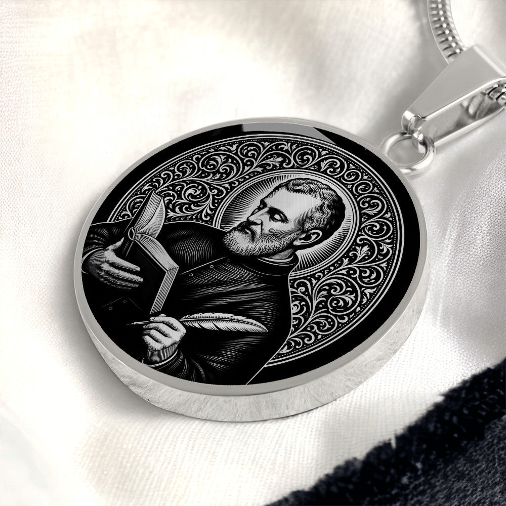 Saint Alphonsus Liguori Medal Necklace – Patron Saint of Confessors and Writers