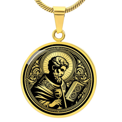 Saint Amand Medal Necklace – Patron Saint of Brewers, Bartenders and Innkeepers