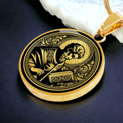 Saint Amand Medal Necklace – Patron Saint of Brewers, Bartenders and Innkeepers
