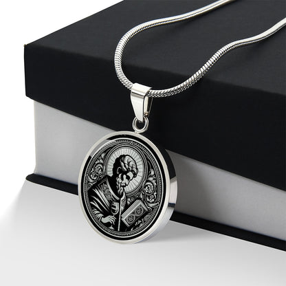 Saint Amand Medal Necklace – Patron Saint of Brewers, Bartenders and Innkeepers
