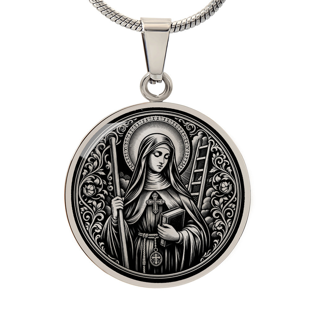 Saint Angela Merici Medal Necklace – Patron Saint of Teachers, Educators & Orphans