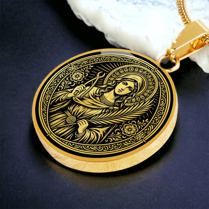 Saint Apollonia Medal Necklace – Patron Saint of Dentists & Dental Health