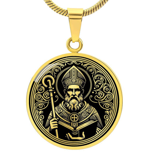 Saint Augustine of Hippo Medal Necklace - Doctor of the Church, Patron of Converts