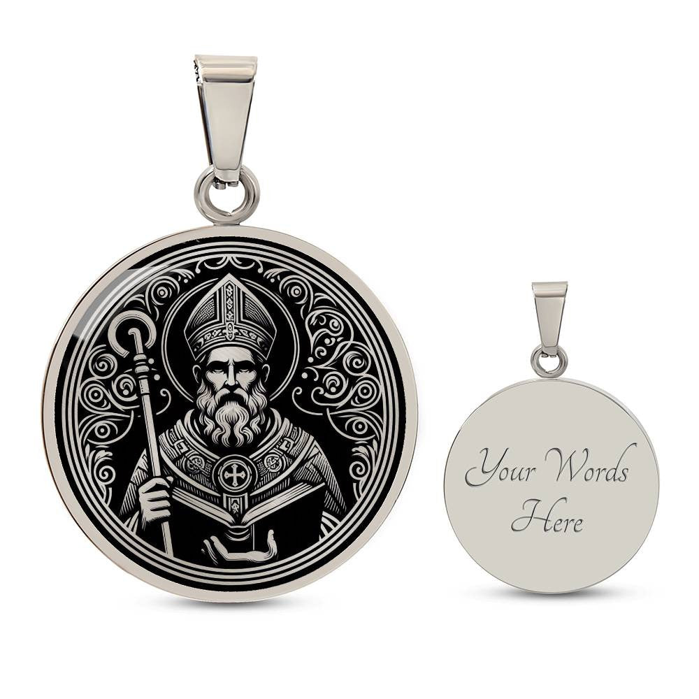 Saint Augustine of Hippo Medal Necklace - Doctor of the Church, Patron of Converts