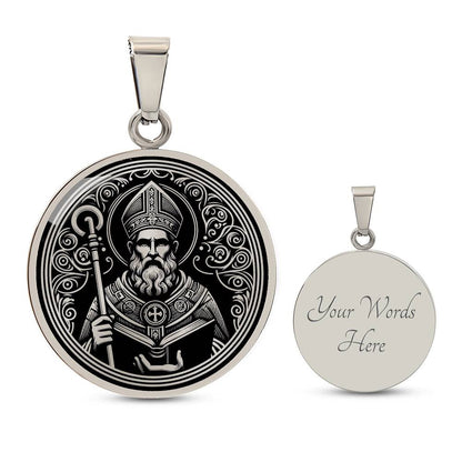 Saint Augustine of Hippo Medal Necklace - Doctor of the Church, Patron of Converts