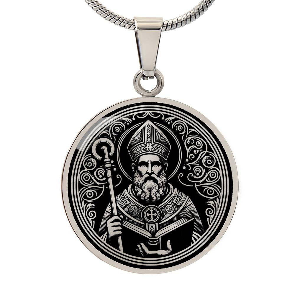 Saint Augustine of Hippo Medal Necklace - Doctor of the Church, Patron of Converts