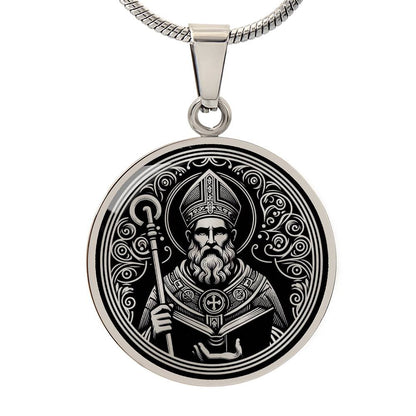 Saint Augustine of Hippo Medal Necklace - Doctor of the Church, Patron of Converts