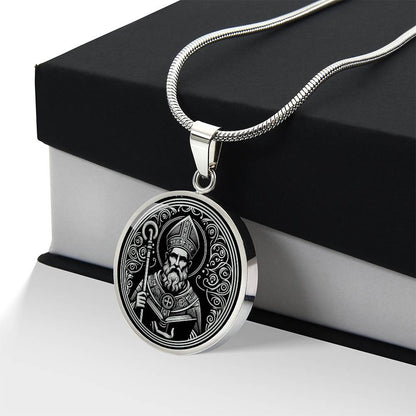 Saint Augustine of Hippo Medal Necklace - Doctor of the Church, Patron of Converts
