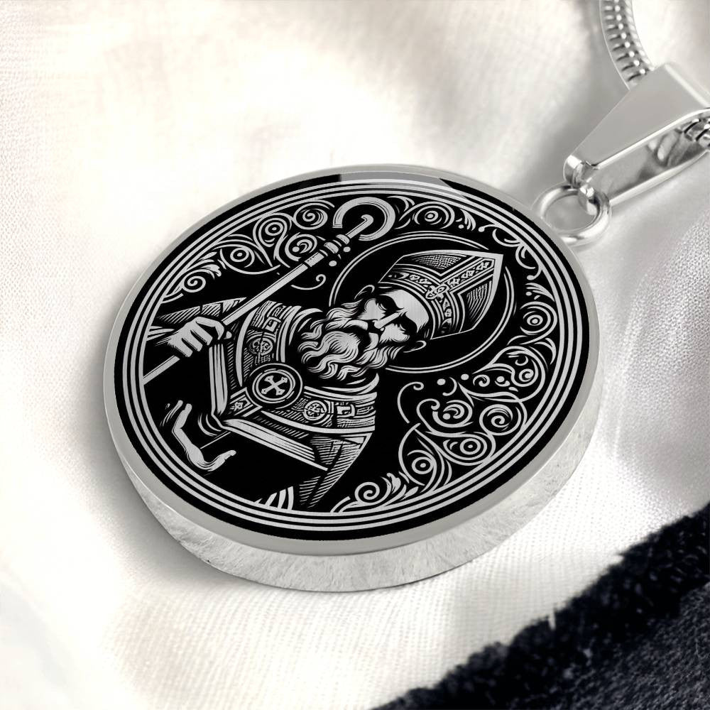 Saint Augustine of Hippo Medal Necklace - Doctor of the Church, Patron of Converts