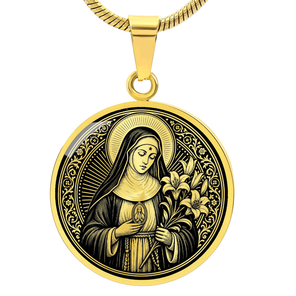 Saint Beatrice da Silva Medal Necklace – Foundress of the Immaculate Conception