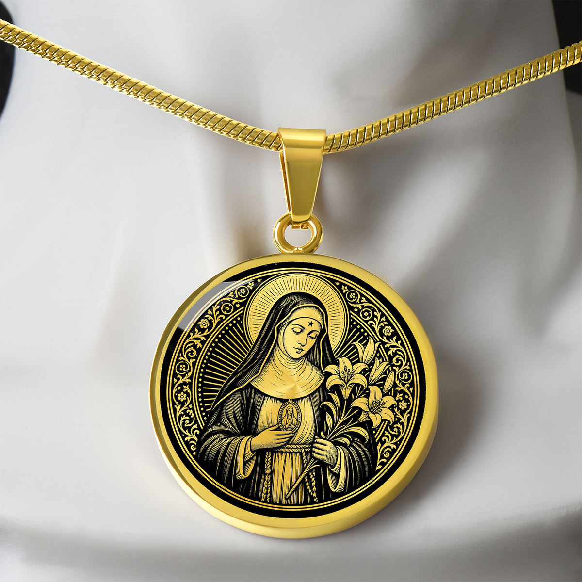 Saint Beatrice da Silva Medal Necklace – Foundress of the Immaculate Conception