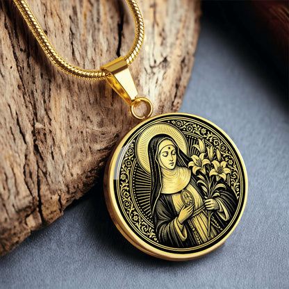 Saint Beatrice da Silva Medal Necklace – Foundress of the Immaculate Conception