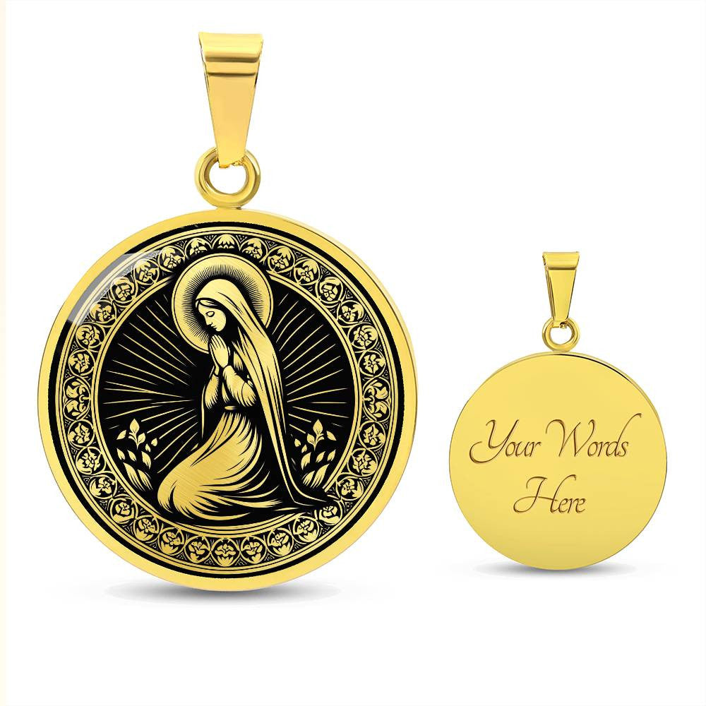 Saint Bernadette Soubirous Medal Necklace – Patron Saint of Illness & Those Ridiculed for Their Faith