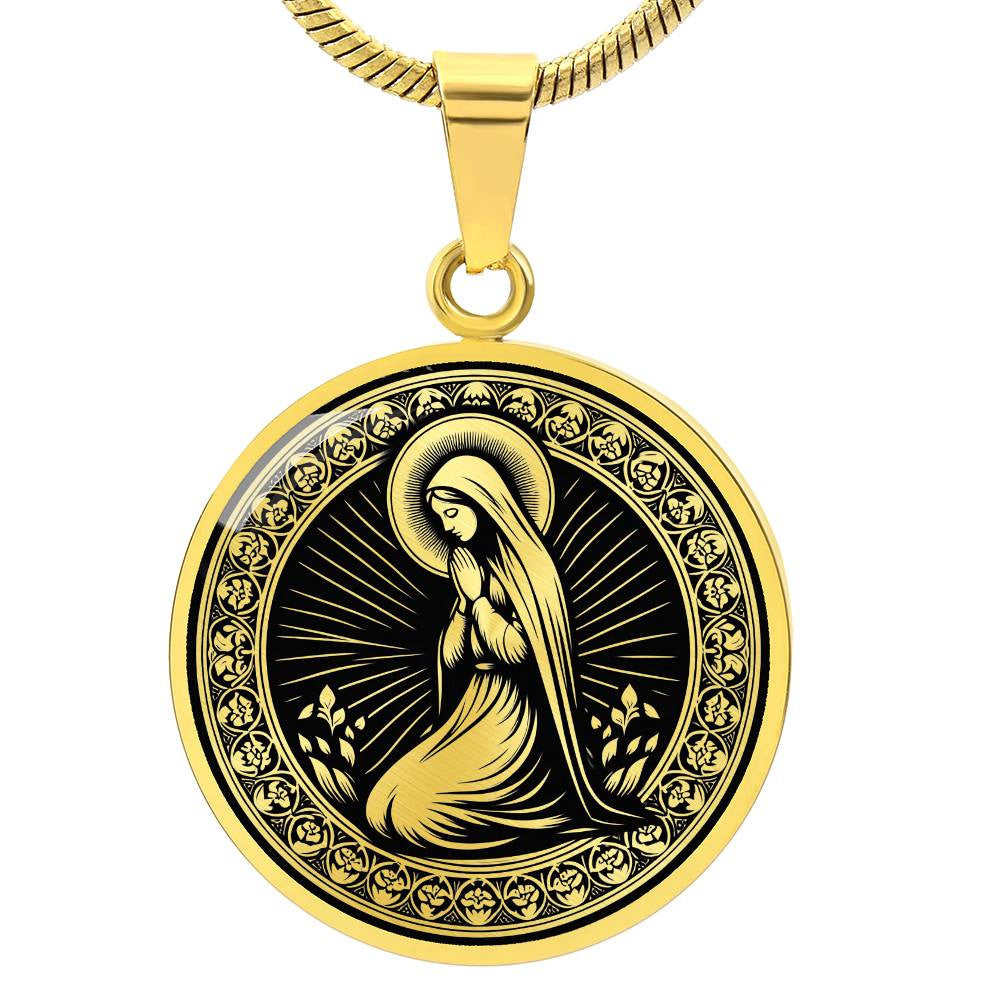 Saint Bernadette Soubirous Medal Necklace – Patron Saint of Illness & Those Ridiculed for Their Faith