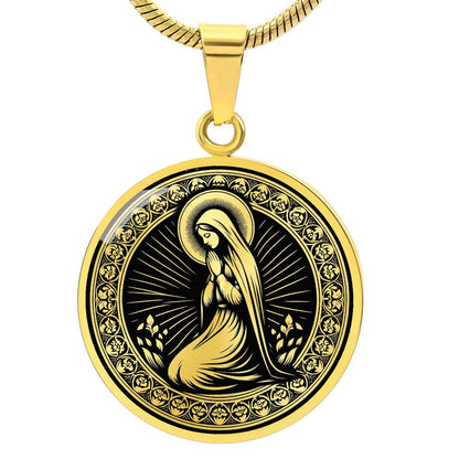 Saint Bernadette Soubirous Medal Necklace – Patron Saint of Illness & Those Ridiculed for Their Faith