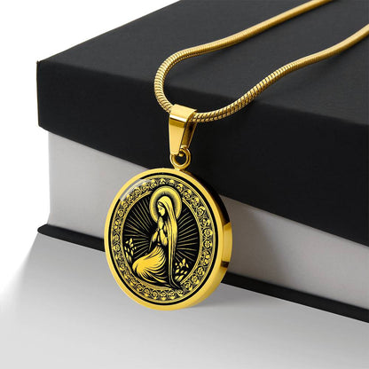 Saint Bernadette Soubirous Medal Necklace – Patron Saint of Illness & Those Ridiculed for Their Faith
