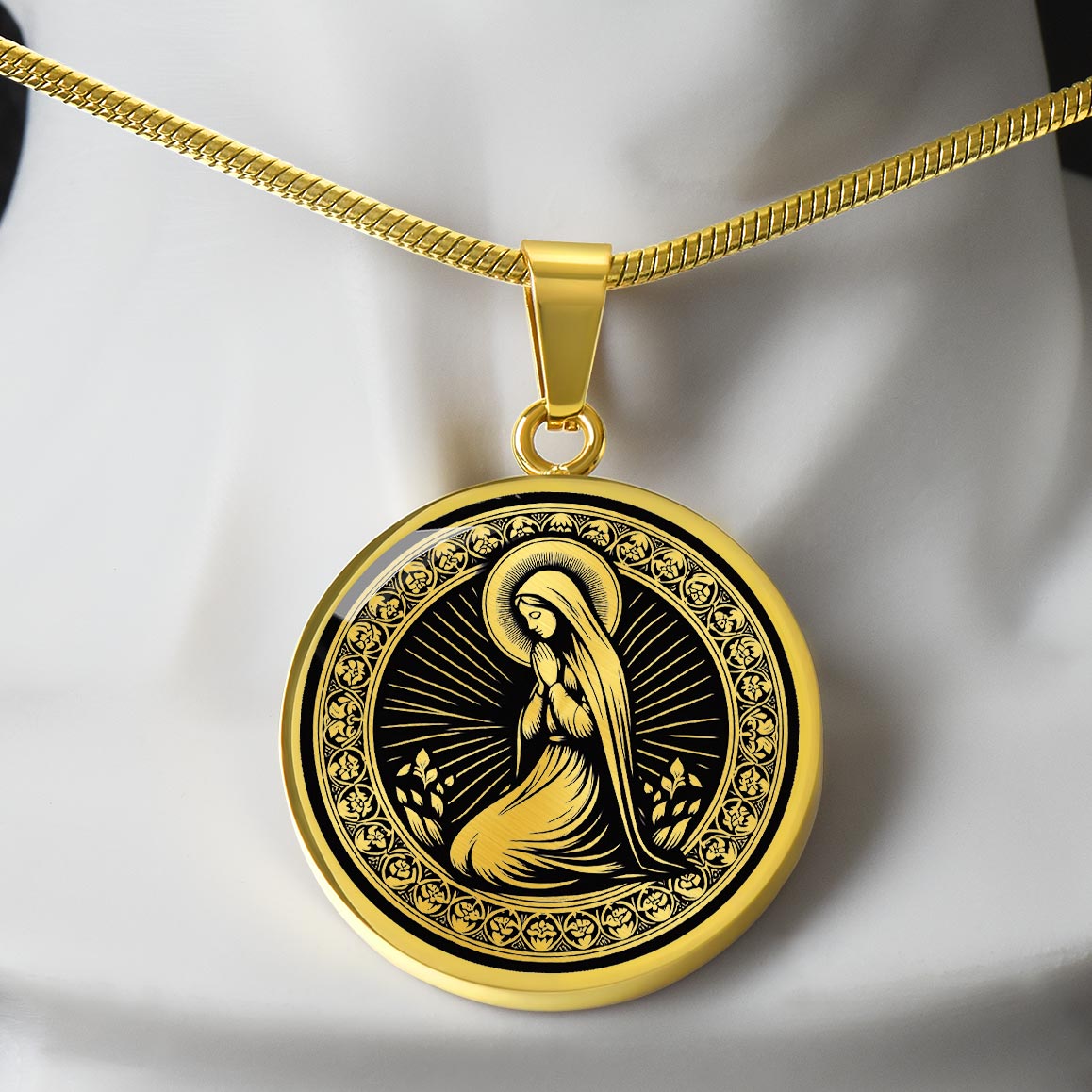 Saint Bernadette Soubirous Medal Necklace – Patron Saint of Illness & Those Ridiculed for Their Faith