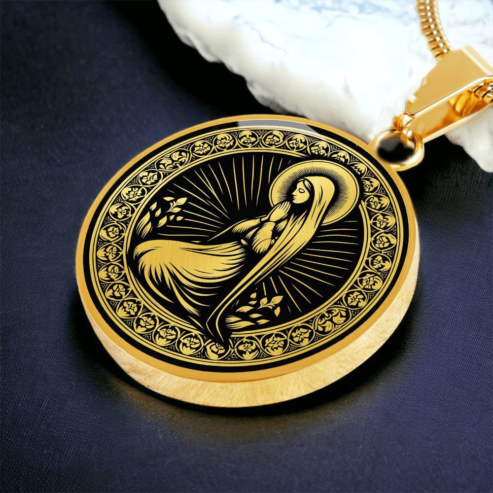 Saint Bernadette Soubirous Medal Necklace – Patron Saint of Illness & Those Ridiculed for Their Faith