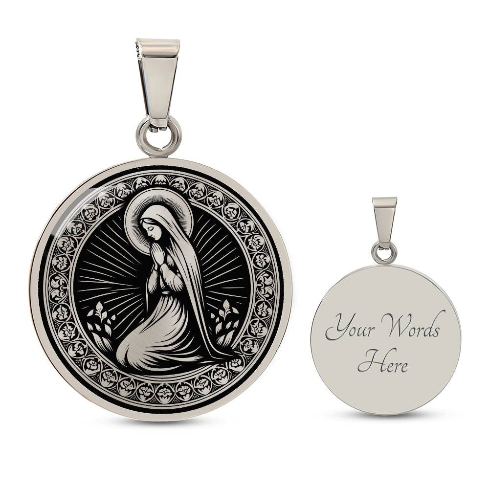 Saint Bernadette Soubirous Medal Necklace – Patron Saint of Illness & Those Ridiculed for Their Faith