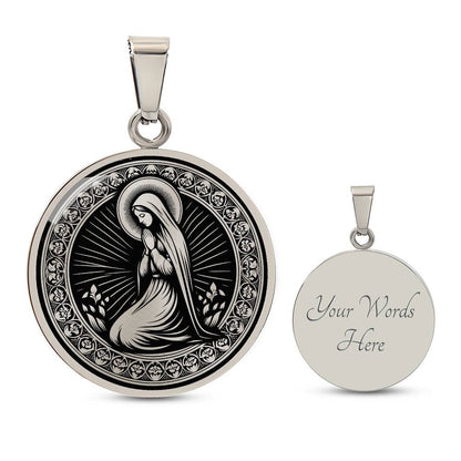 Saint Bernadette Soubirous Medal Necklace – Patron Saint of Illness & Those Ridiculed for Their Faith