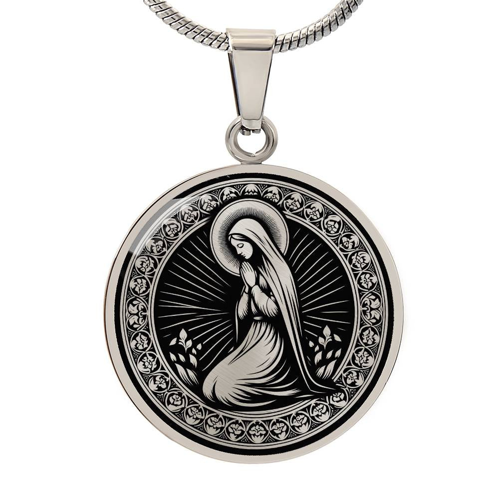 Saint Bernadette Soubirous Medal Necklace – Patron Saint of Illness & Those Ridiculed for Their Faith