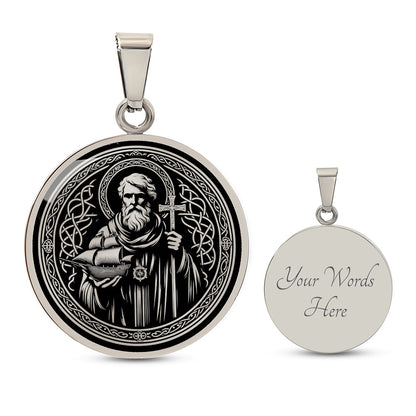 Saint Brendan the Navigator Medal Necklace - Patron Saint of Sailors and Travelers
