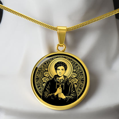 Saint Carlo Acutis Medal Necklace - Patron Saint of the Internet