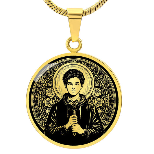 Saint Carlo Acutis Medal Necklace - Patron Saint of the Internet