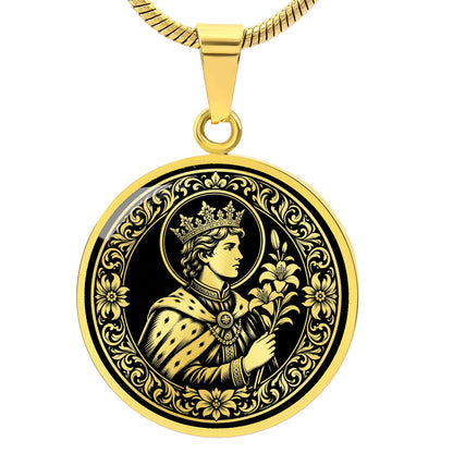 Saint Casimir of Poland Medal Necklace – Patron Saint of Poland, Lithuania & Young People