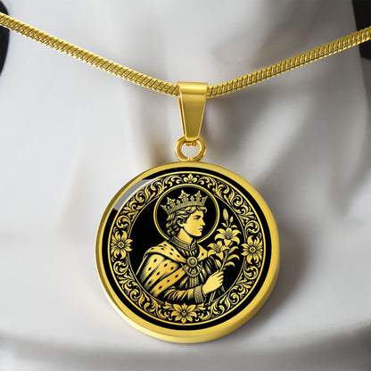 Saint Casimir of Poland Medal Necklace – Patron Saint of Poland, Lithuania & Young People