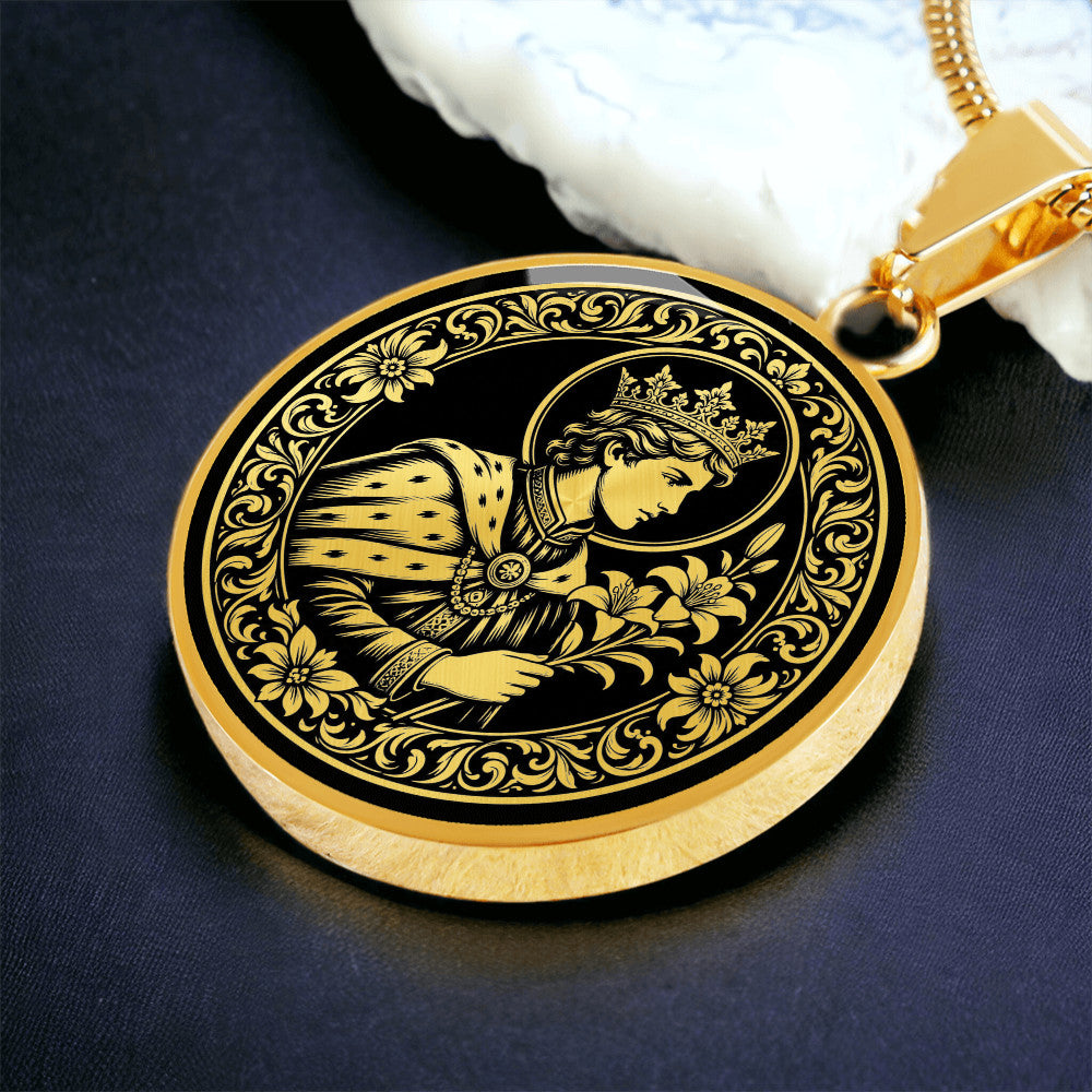 Saint Casimir of Poland Medal Necklace – Patron Saint of Poland, Lithuania & Young People