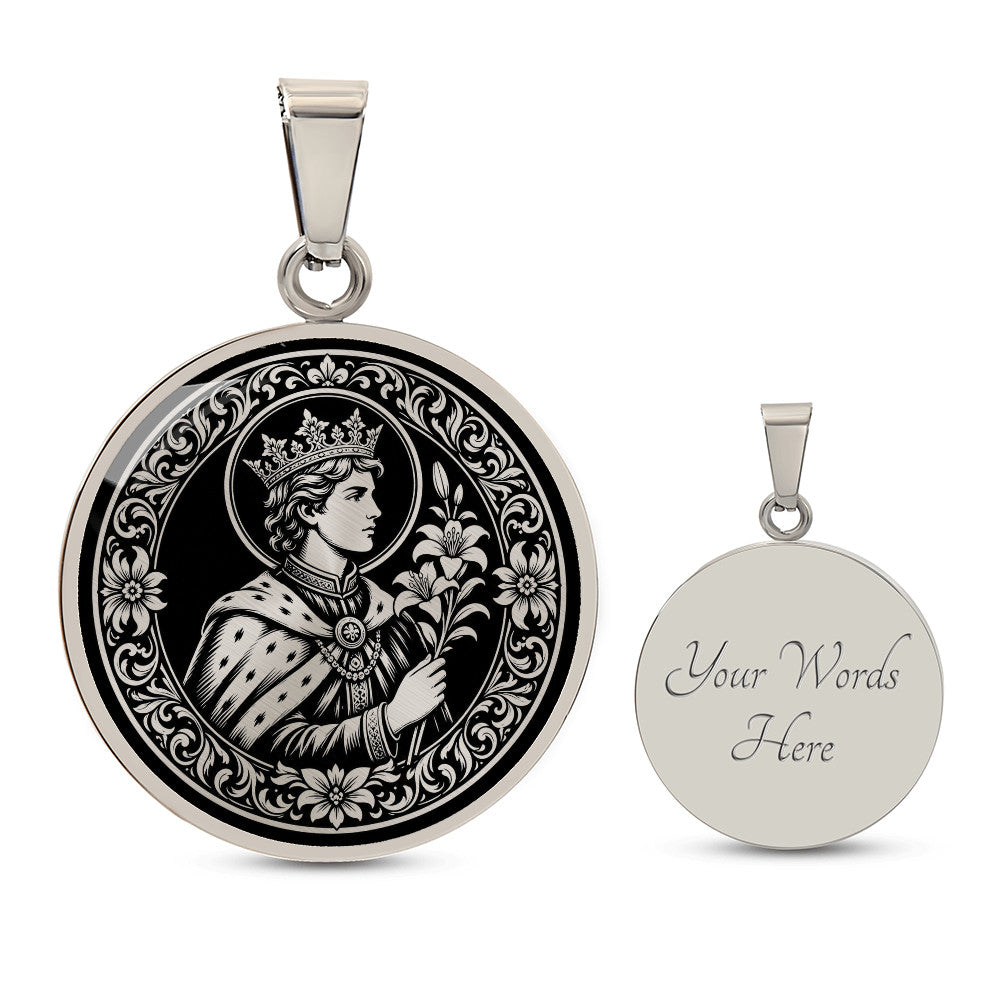 Saint Casimir of Poland Medal Necklace – Patron Saint of Poland, Lithuania & Young People
