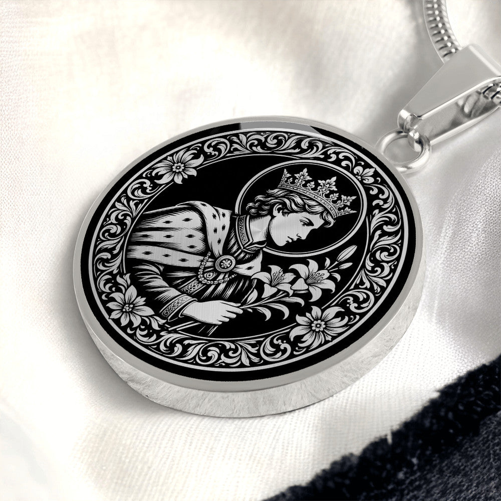 Saint Casimir of Poland Medal Necklace – Patron Saint of Poland, Lithuania & Young People