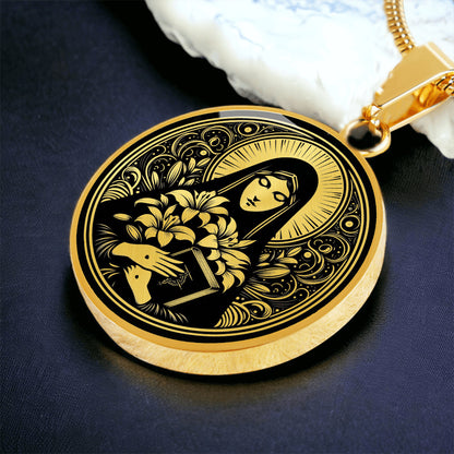 Saint Catherine of Siena Medal Necklace - Patron Saint of Nurses
