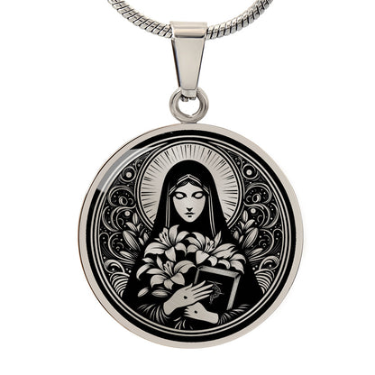 Saint Catherine of Siena Medal Necklace - Patron Saint of Nurses