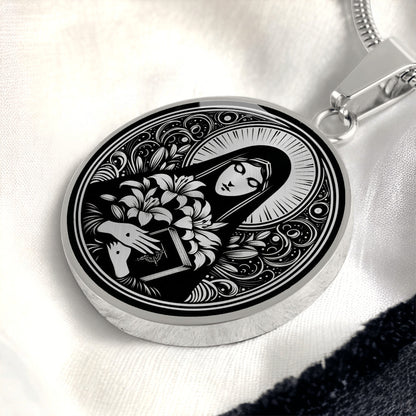 Saint Catherine of Siena Medal Necklace - Patron Saint of Nurses